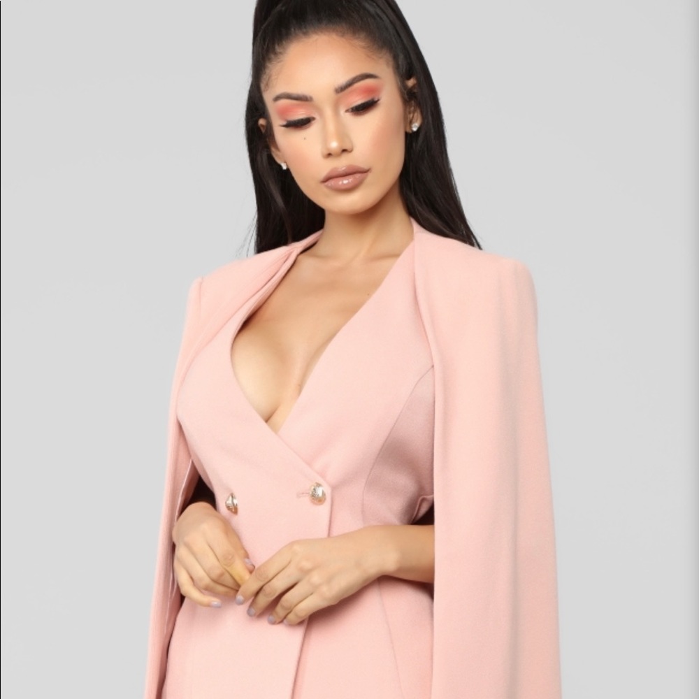 Blush Capelet Dress